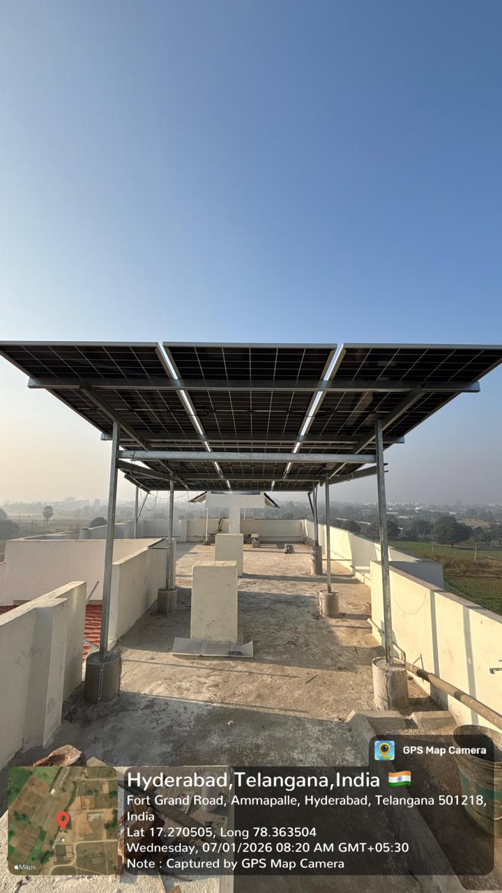 Solar installation Ammapalle